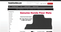 Desktop Screenshot of hondafloormats.com