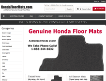 Tablet Screenshot of hondafloormats.com